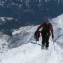 Sur l'arête - Au fond l'Alp Grüm
